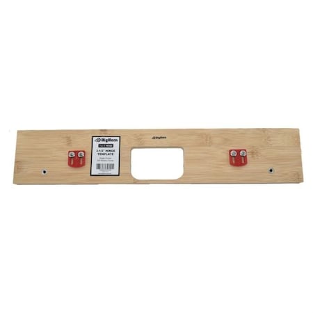 Big Horn 3-1/2" Hinge Template, Single Pocket, 5/8" Radius Corner Replaces 351-KF 70163